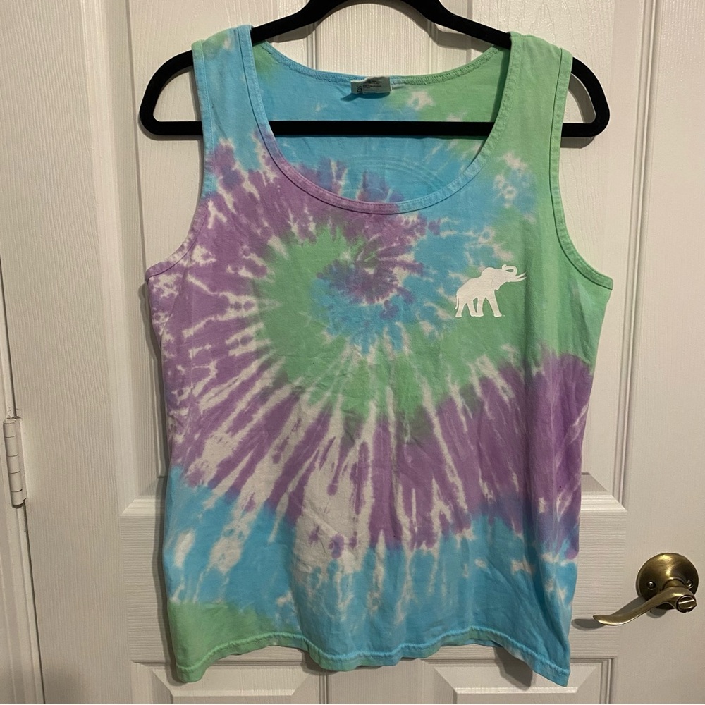 Tuskwear Collection Tie-Dye Elephant Logo Tank Top - Size S - Item 0025